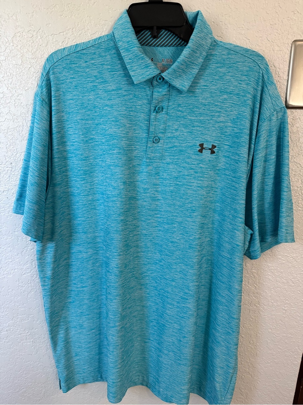 Under Armour Men's Teal Heather Polo Shirt